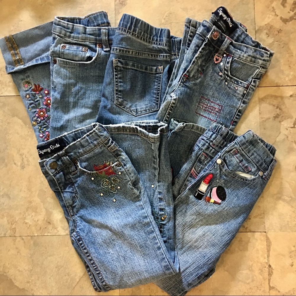 Bundle of 5 Size 6 Girls Jeans